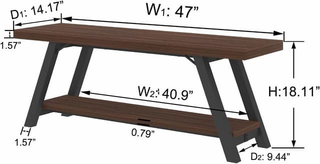 Detalle 2 de LVB Moderne Aufbewahrungsbank 120 cm