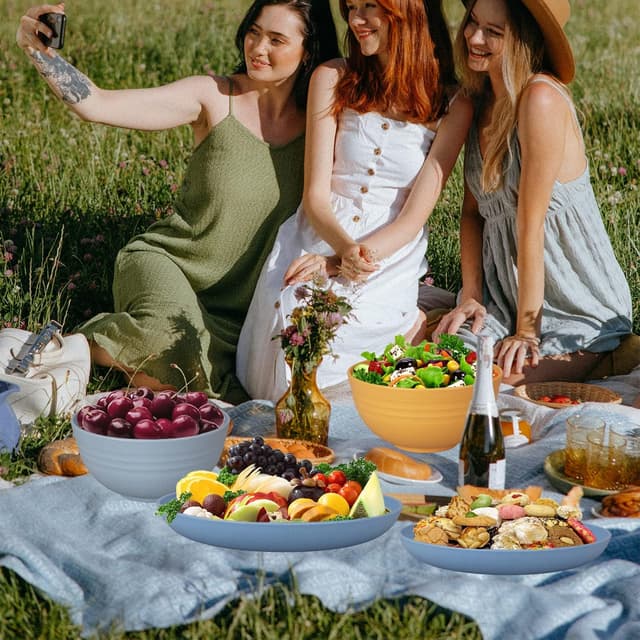 Thumbnail 6 de 62pcs unbreakable dinnerware set for 5