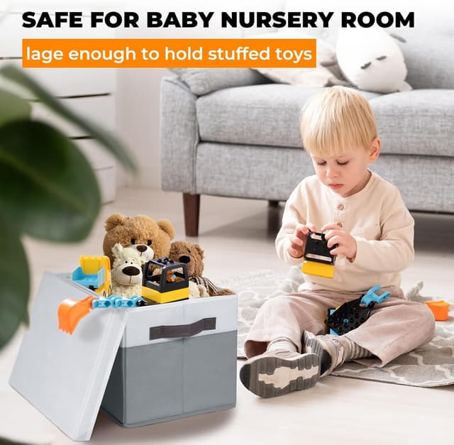 Detalle 2 de Large Closet Storage Baskets 4-Pack 14x10x9.5 in