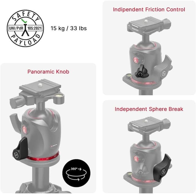 Thumbnail 3 de Manfrotto 055XPRO AS Stativ 15 kg