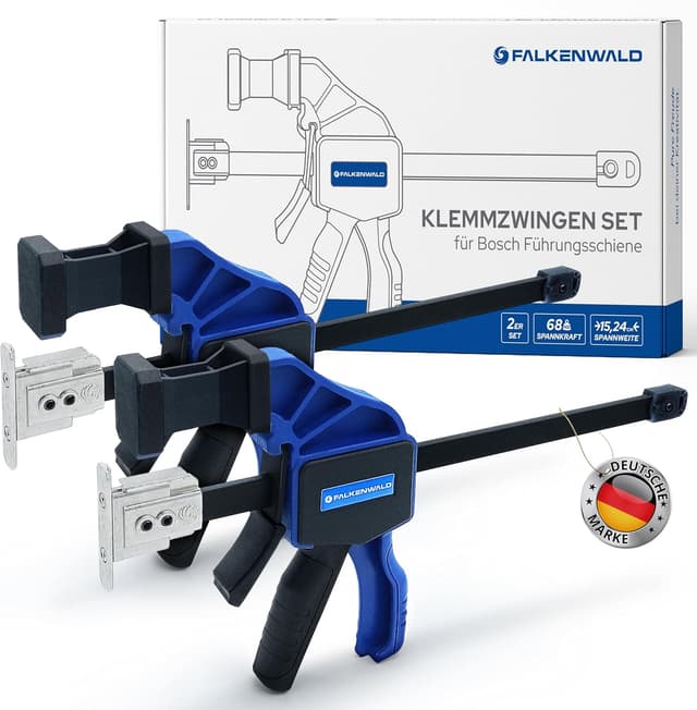 Detalle de Falkenwald Einhandzwinge Set 2 StĂĽck đź›