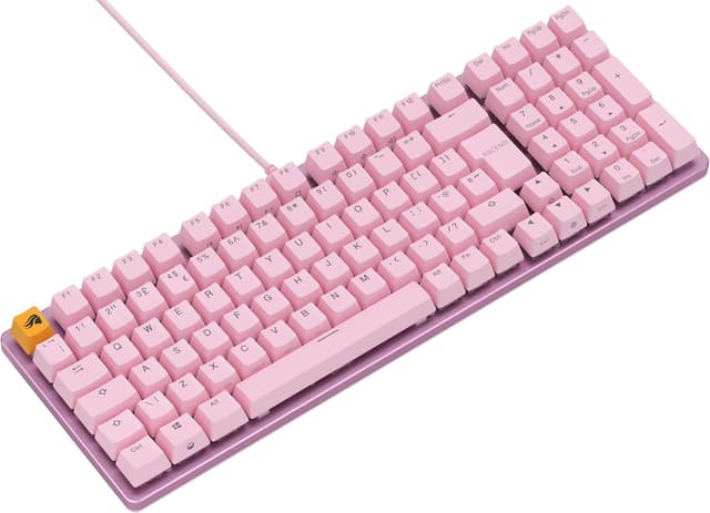 Detalle 2 de Glorious GMMK 2 Full Size (96%) mechanical keyboard with per-key RGB, aluminium frame and hot-swap Fox switches – Pink, English QWERTY