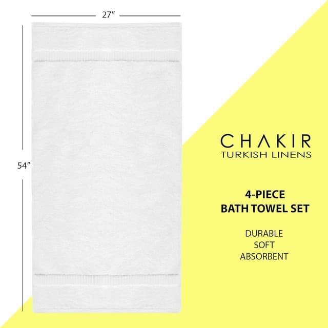 Thumbnail 5 de Chakir Turkish Linens 4-Piece Bath Towels set