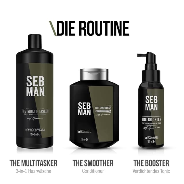 Detalle 2 de SEB MAN The Multi-Tasker 3‑in‑1 Shampoo & Bartshampoo & Duschgel (1 l)