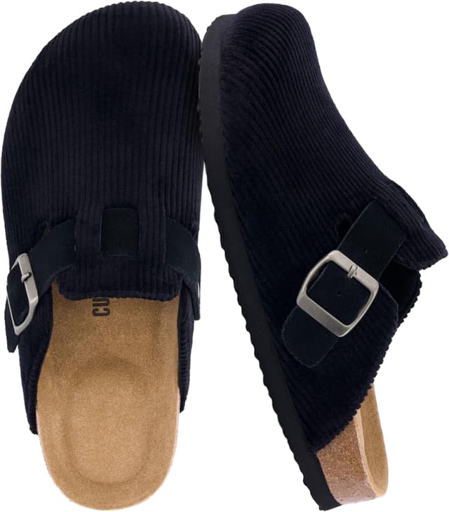 Detalle de CUSHIONAIRE Hana women's clogs with cork insole 👞