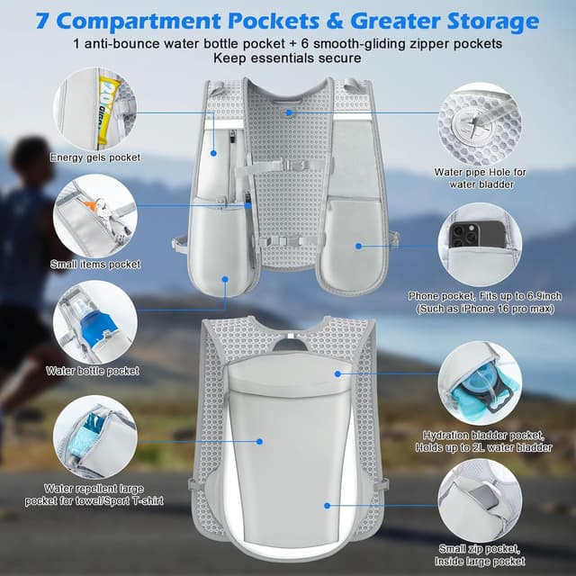 Thumbnail 4 de Nextyu Laufweste Trinkweste 500 ml