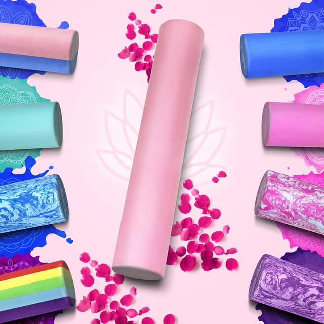 Detalle de Yes4All rullo in schiuma EVA rigido per schiena, tondo per esercizi, yoga e pilates 30/45/60/90 cm