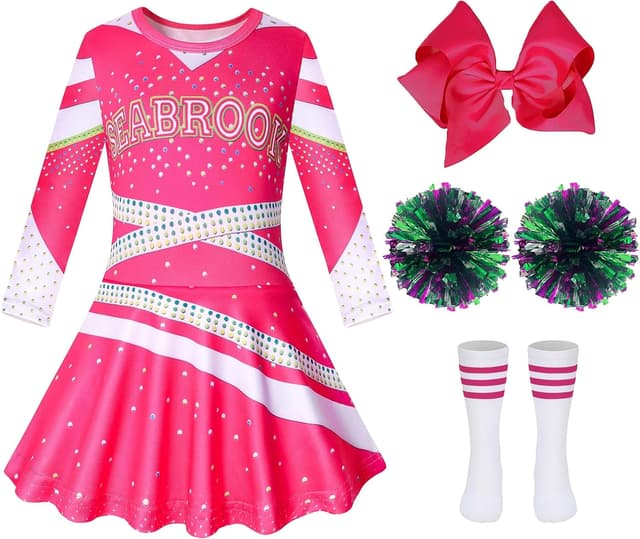 Imagen de HaoVrisn Deguisement Pom Pom Girl Enfant en OfertitasTOP