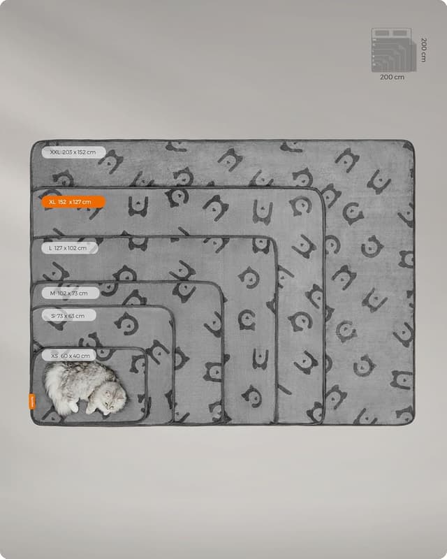 Detalle de Feandrea Pet Blankets 3-Pack XL dog blankets