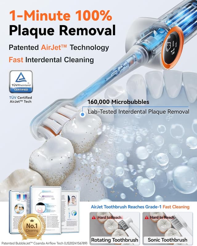 Thumbnail 3 de RANVOO AirJet Max Jet Clean electric toothbrush 🪥
