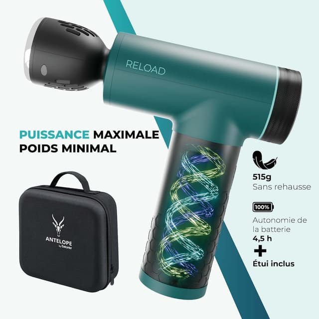 Thumbnail 4 de Beurer Antelope RELOAD pistolet de massage 3000 tr/min