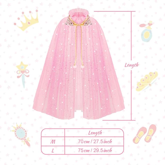 Thumbnail 5 de ACWOO Déguisement Elsa Cape 70 cm