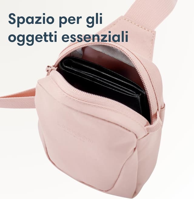 Detalle de LARKSON Nils borsa a tracolla monospalla antifurto idrorepellente (0,5 L) con tasca per cellulare