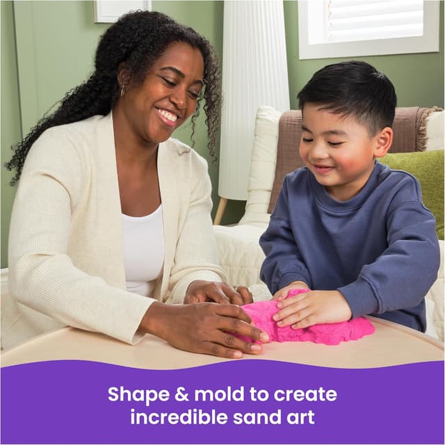 Detalle de Kinetic Sand Crystal Pink, 907 g