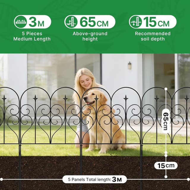 Thumbnail 1 de Thealyn Decorative Garden Fence 81cm