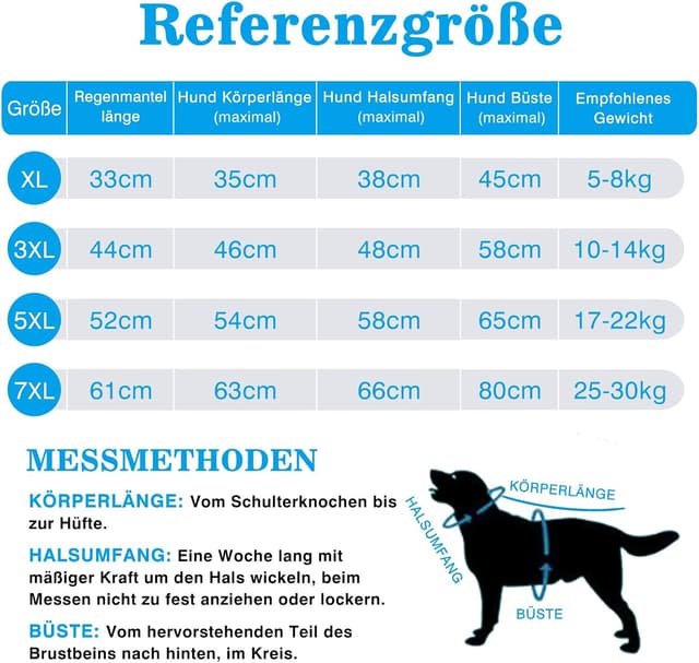 Detalle 2 de WUFANC Impermeabile per cani giallo con cappuccio trasparente e foro per guinzaglio invisibile (3XL)