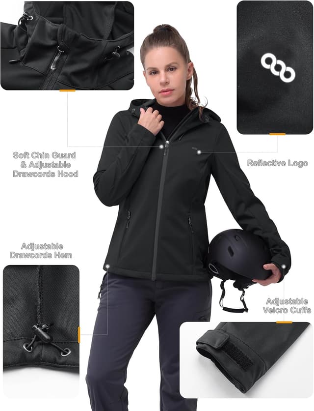 Detalle 2 de 33,000ft Damen Softshelljacke Wasserdicht