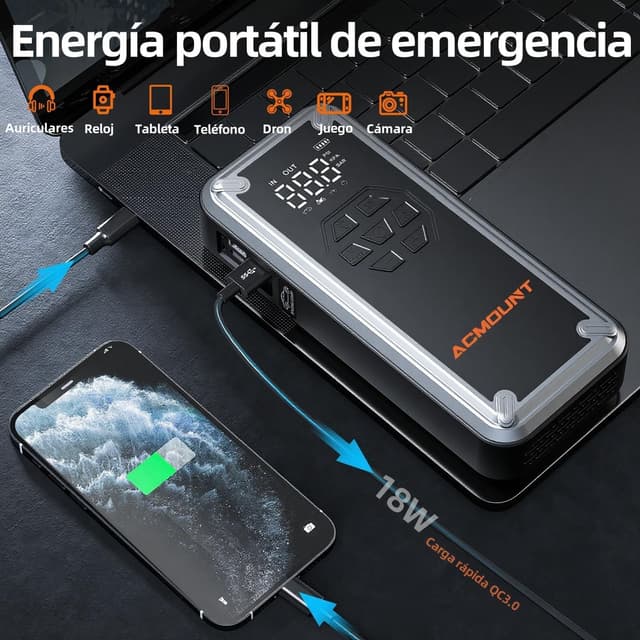 Thumbnail 3 de Acmount W160 7000A Arrancador y Compresor