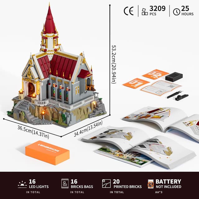 Thumbnail 6 de Lumibricks King’s Castle Treasury 3209 Teile