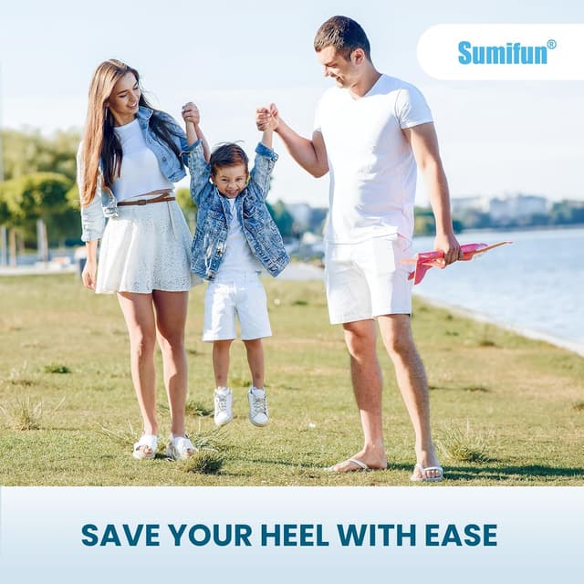 Detalle de Sumifun Heel Lift Inserts (Gel) for Women – Adjustable Orthopedic Heel Pads (S, Beige) – 1/8in/2/8in/3/8in