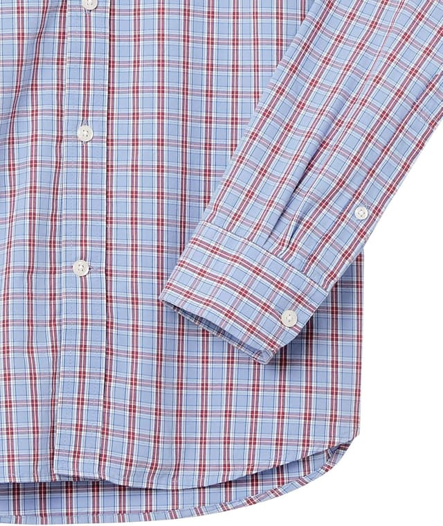 Detalle de Amazon Essentials Homme Chemise en popeline à manches longues coupe standard, style décontracté