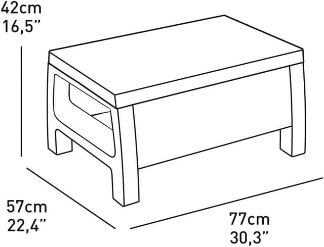Thumbnail 7 de Keter Corfu Conjunto de Jardín 4 Plazas con Mesa y Cojines