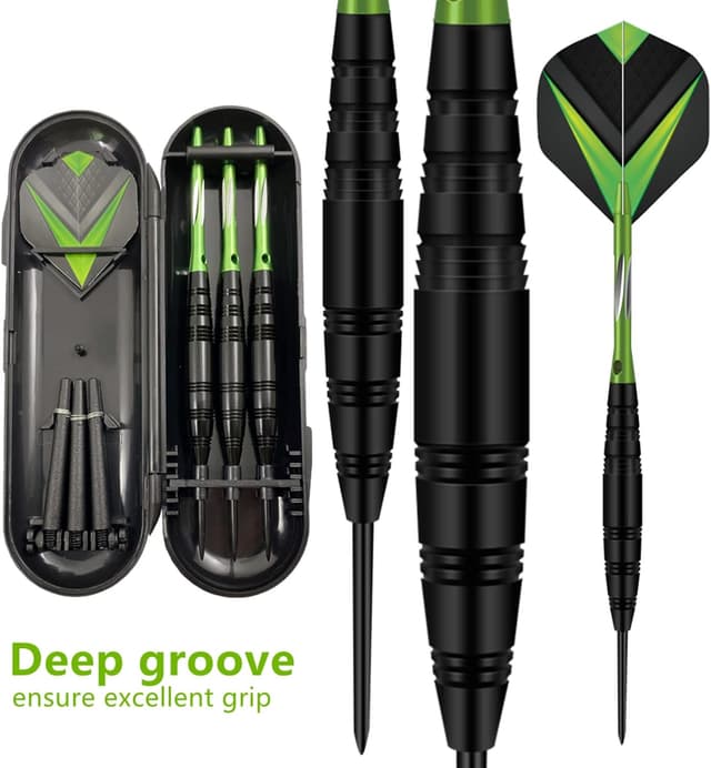 Thumbnail 5 de Aiqilai Steel Tip Darts Set (3 Pack) with Aluminium Shafts and Darts Case