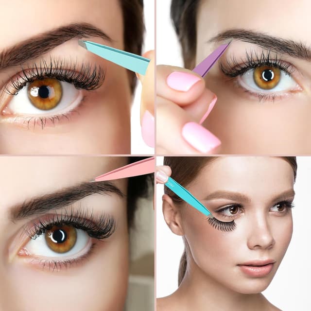 Detalle 2 de SWEET VIEW 7pcs Eyebrow Tweezers Kit ✂