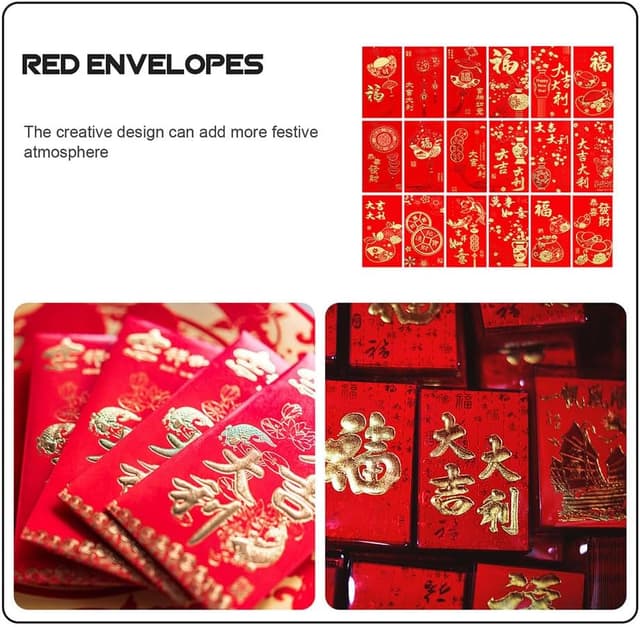 Thumbnail 6 de Ciieeo 36pcs Chinese Red Envelopes