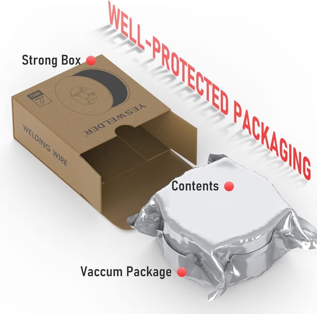 Detalle de YESWELDER Fülldraht E71T-GS (gaslos) 0,8 mm – 2er-Set FLUX-Schweißdraht, selbstschützend