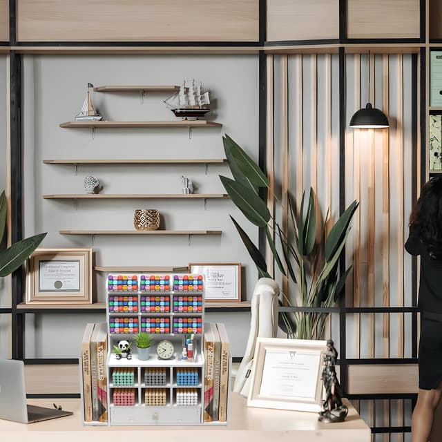 Detalle 2 de Organizador de escritorio Kaishuai 28x15x33 cm