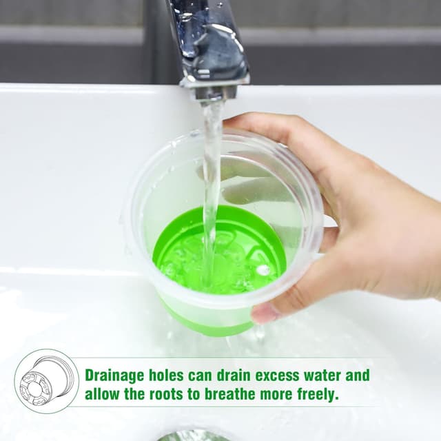 Thumbnail 5 de MIXC Anzuchttöpfe 24 Stück 10 cm Transparent