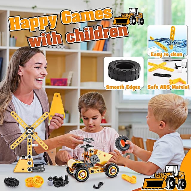 Detalle 2 de iKidiki Giochi Bambini 8 in 1 100 pezzi STEM