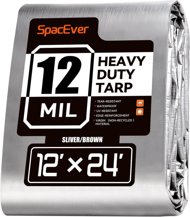Imagen de Spacever Tarp Heavy Duty 12x24 FT waterproof tarp 🛟 en OfertitasTOP