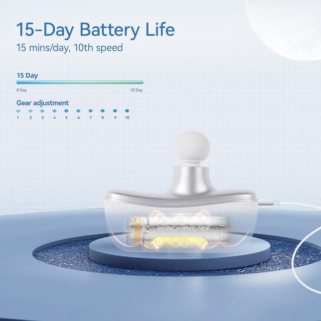 Detalle 1 de KingPavonini Mini Massage Gun 0.5 lbs