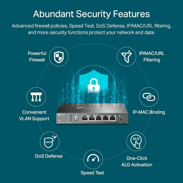 Thumbnail 4 de TP-Link ER605 V2 Gigabit VPN Router 3-WAN