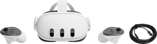 Detalle de Meta Quest 3 (512 GB) + BlueBuilt PC Link-Kabel – VR-Headset mit PC-Streaming