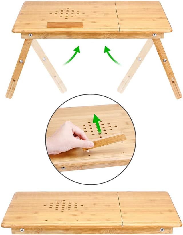 Thumbnail 5 de CASARIA Laptoptisch Höhenverstellbar 55x37x20 cm