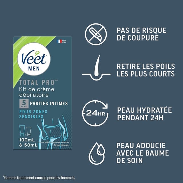 Thumbnail 1 de Veet Men Kit d’Épilation Parties Intimes 100ml