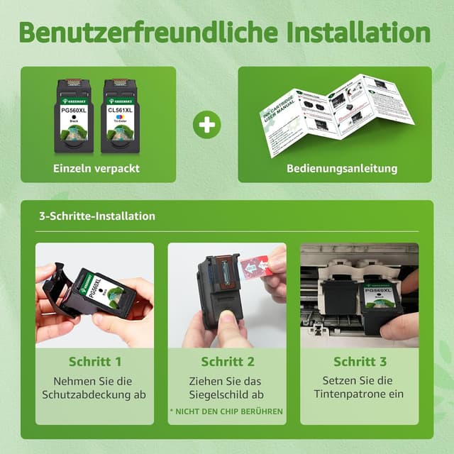 Thumbnail 4 de GREENSKY 560 561 Druckerpatronen 2er Pack đź–¨