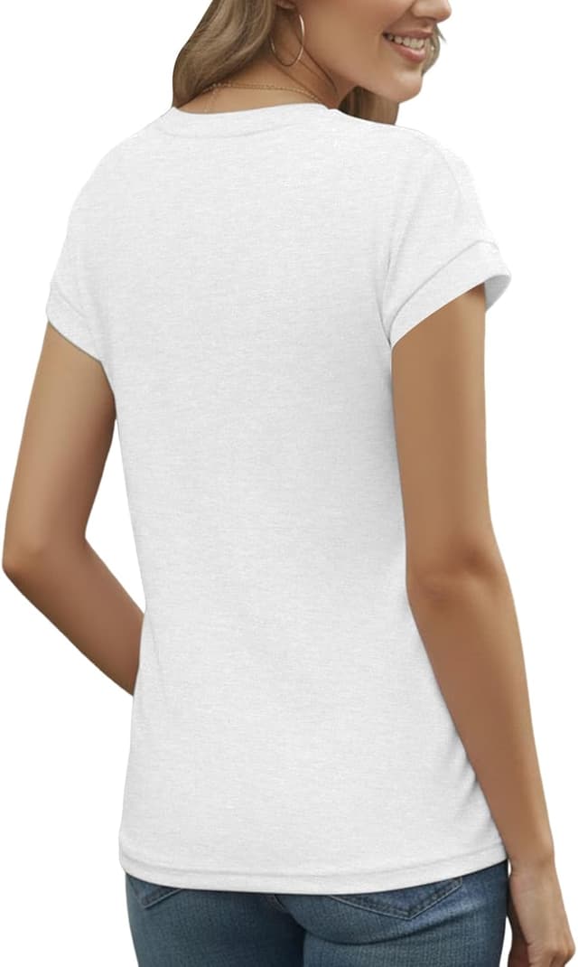 Detalle 2 de Cuptacc T-Shirt Damen Sommer Rundhals