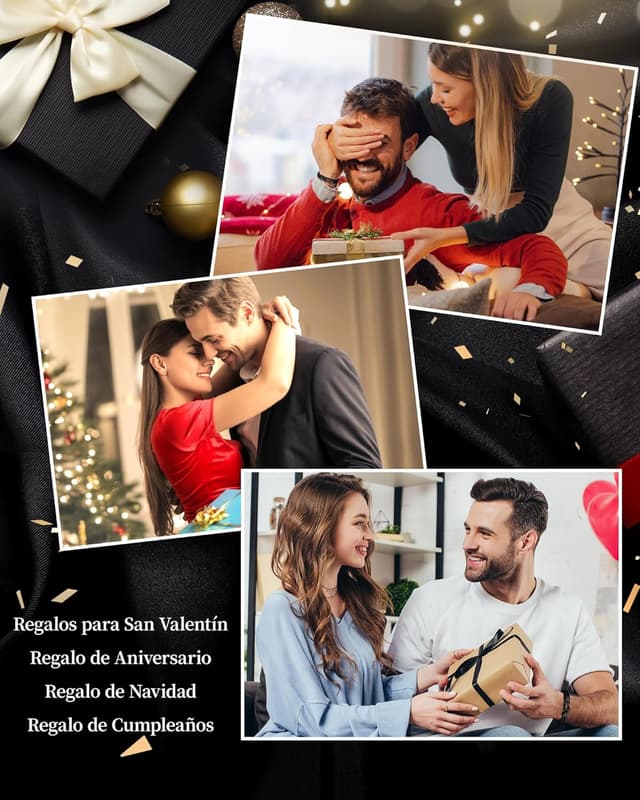 Thumbnail 2 de VU100 Pulseras para Hombre Regalos para Hombre Regalos de Cumpleaños para Él Pulseras de Cuero Cumpleaños Navidad San Valentín para Novio Marido