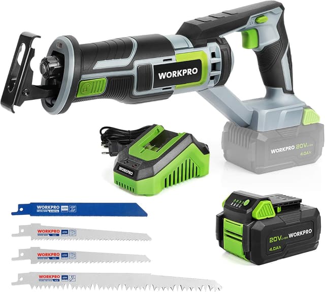 Imagen de WORKPRO Scie Sabre sans Fil 20V 4,0Ah en OfertitasTOP