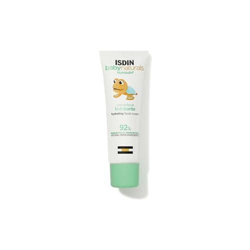 Detalle de ISDIN Baby Naturals Crema Facial Hidratante Diaria para Bebé (92% origen natural) 50 ml
