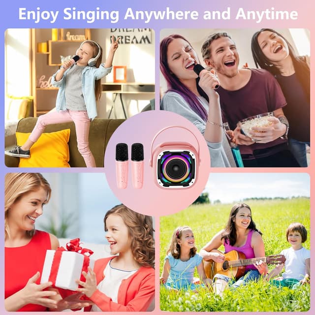 Thumbnail 6 de PKBD Mini Karaoke 2 Mics Pink