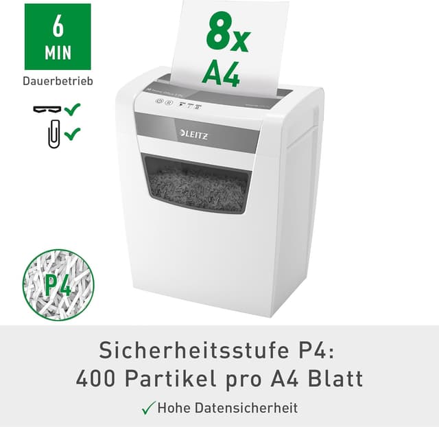 Detalle 2 de Leitz IQ Home Office S Aktenvernichter 15L 📄
