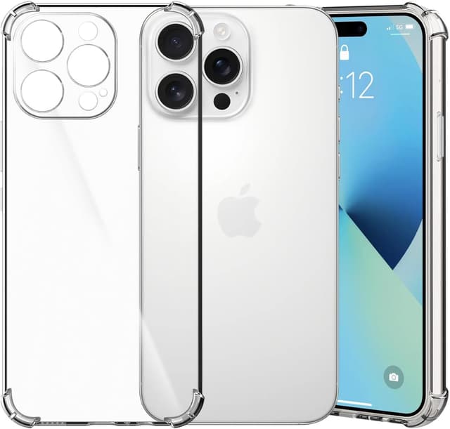 Thumbnail 6 de Choeeu ChoosEU transparente Hülle für iPhone 17 – weiches TPU/ Silikon-Case mit Blume-Muster (Rose/Tulpen)