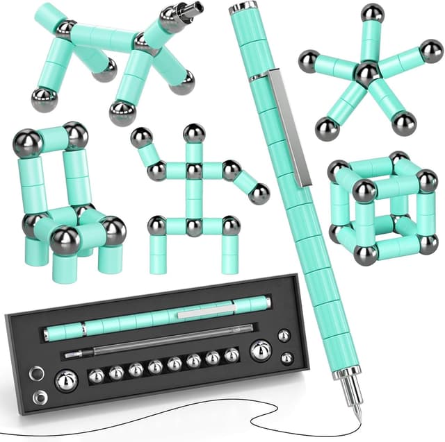 Detalle de Waksox magnetic fidget pen, blue