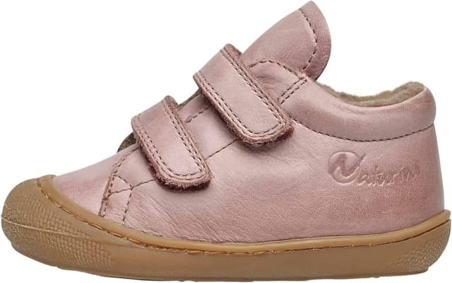 Detalle de Naturino Cocoon VL-Lauflernschuhe aus Nappaleder mit Wollfutter in Altrosa (24)