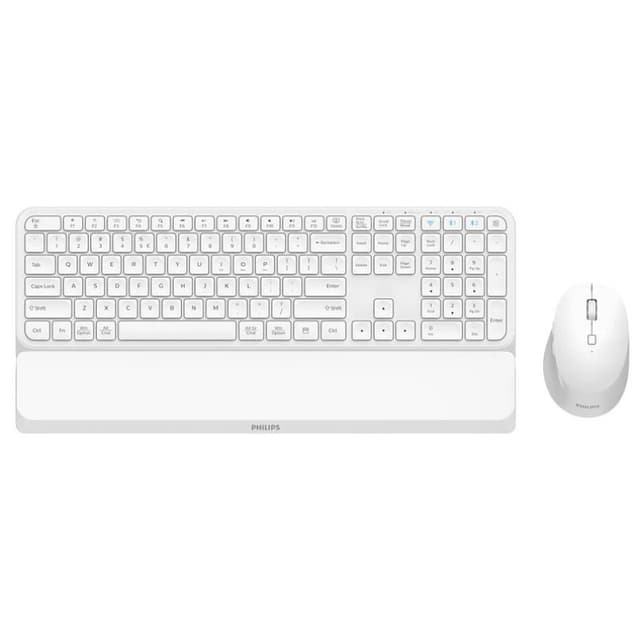 Detalle 1 de Philips SPT6607W/16 teclado y ratón inalámbricos 2,4 GHz